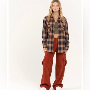 RSQ Womens Low Rise Cargo Corduroy
Puddle Pants